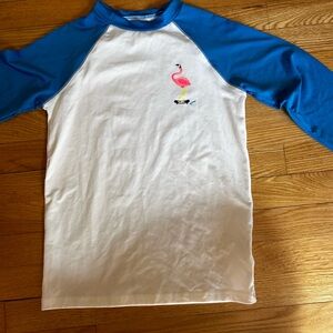 Cat & Jack Blue and WhiteSun  Shirt
